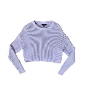light purple pacsun kendall + kylie cropped sweater